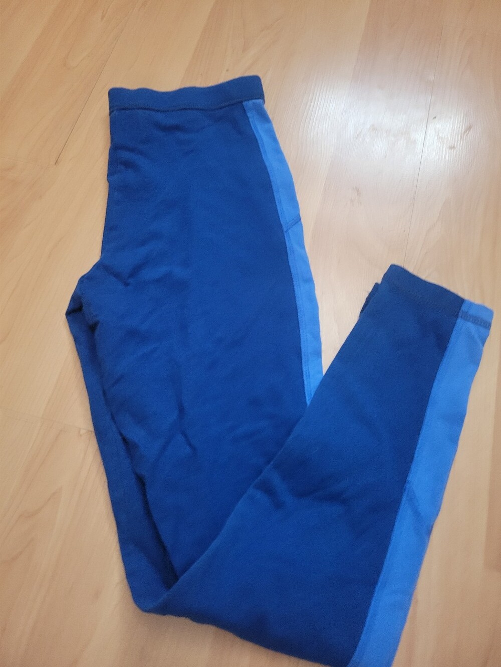 Hollister  Blue Leggings with Light Blue Side Stripe